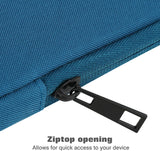 MoKo 7-8 Inch Tablet Sleeve Bag, Polyester Pouch Cover Case Fits iPad Mini (6th Gen) 8.3" 2021, iPad Mini 5/4/3/2/1, Samsung Galaxy Tab S2 8.0, Tab A 8.0, ZenPad Z8s 7.9, Peacock Blue