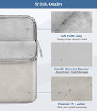 MoKo 7-8 Inch Tablet Sleeve Case, Double Pocket Stitching Case Fits iPad Mini (6th Gen) 8.3" 2021, iPad Mini 5/4/3/2/1, Samsung Galaxy Tab S2 8.0, Tab A 8.0, NeuTab 7", ZenPad Z8s 7.9, Light Gray