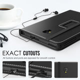 MoKo Samsung Galaxy Tab A 8.0 2017 Case - Slim Folding Stand Cover Case with Handle Strap for Galaxy Tab A 8.0 (SM-T380 / T385) 2017 Release (NOT FIT 2015 Tab A 8.0 SM-T350/P350), Black