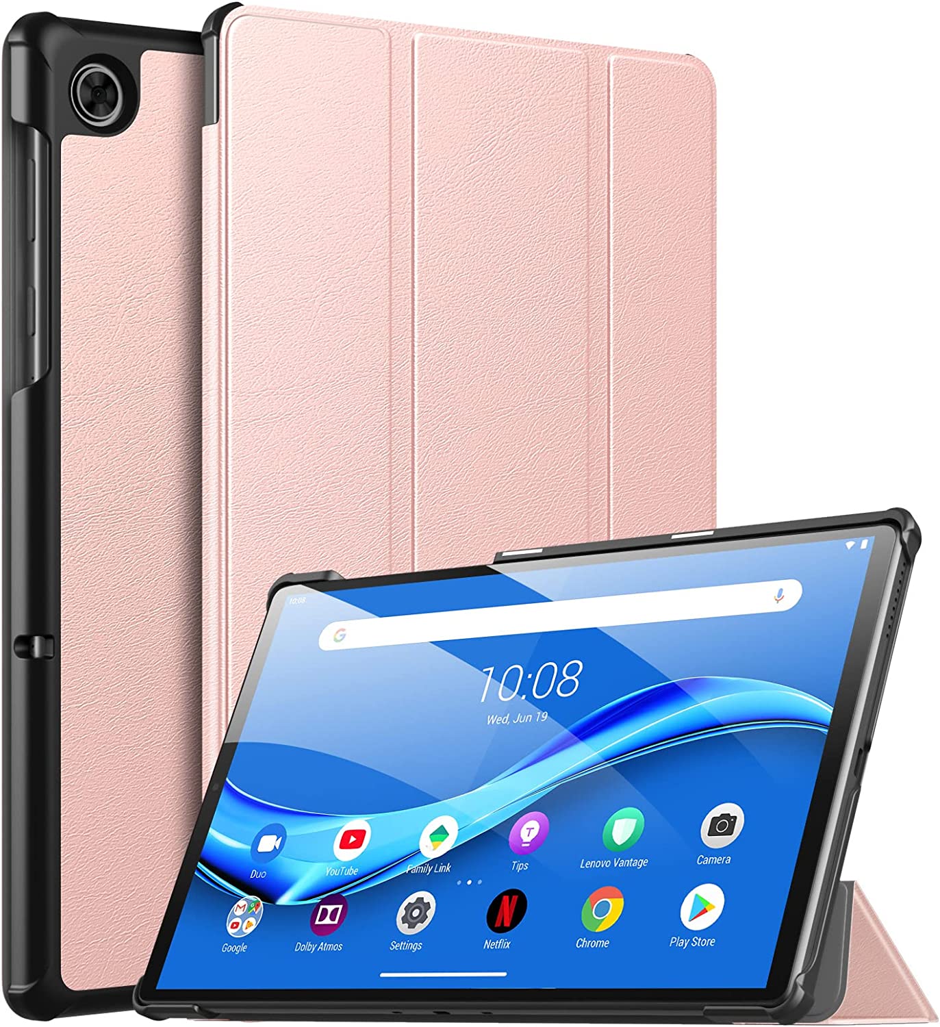 MoKo Case Compatible with Lenovo Tab M10 FHD Plus 2nd Gen 10.3 inch, Lightweight Slim PU Tablet Trifold Stand Shell Cover Case with Auto-Sleep Fits Lenovo Tab M10 Plus TB-X606F/TB-X606X, Indigo