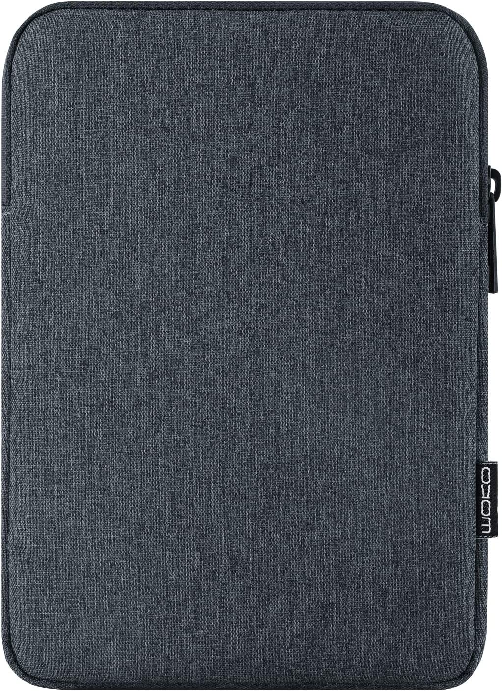 MoKo 12.9 Inch Laptop Sleeve Case Fits iPad Pro 12.9 2021-2018, iPad Pro 12.9 2017/2015, Tab S8+ 12.4", Surface Laptop Go 12.4", Polyester Bag Fit with Apple Pencil and Smart Keyboard, Space Gray