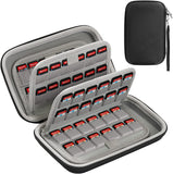 MoKo 128 Switch Game Holders Storage Case for 96 Nintendo Switch/OELD Games or PS Vita Game and 32 Nintendo 3DS 2DS DS Game Cartridges, Switch Game Card Storage Case Cartridge Holder, Black