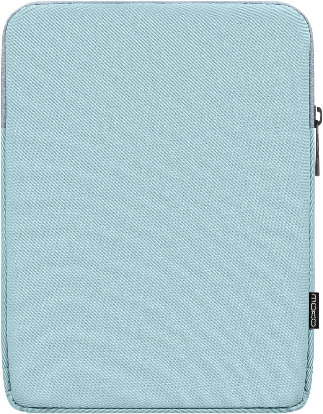 MoKo 12.9 Inch Laptop Sleeve Case Fits Tab S8+ 12.4", iPad Pro 12.9 2021-2018, iPad Pro 12.9 2017/2015, Surface Laptop Go 12.4", Polyester Bag Fit with Apple Pencil and Smart Keyboard, Peacock Blue