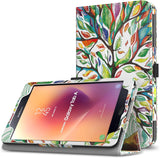 MoKo Samsung Galaxy Tab A 8.0 2017 Case - Slim Folding Stand Cover Case with Handle Strap for Galaxy Tab A 8.0 (SM-T380 / T385) 2017 Release (NOT FIT 2015 Tab A 8.0 SM-T350/P350), Black