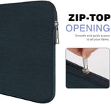 MoKo 7-8 Inch Tablet Sleeve Bag, Carrying Case Fit with iPad Mini 6/5/4/3/2, Samsung Galaxy Tab A7 Lite 8.7" / Tab A 8.0", New Fire 7, Indigo