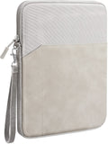 MoKo 7-8 Inch Tablet Sleeve Case, Double Pocket Stitching Case Fits iPad Mini (6th Gen) 8.3" 2021, iPad Mini 5/4/3/2/1, Samsung Galaxy Tab S2 8.0, Tab A 8.0, NeuTab 7", ZenPad Z8s 7.9, Light Gray