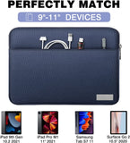 MoKo 11 Inch Tablet Sleeve Bag Carrying Case Fits iPad air 5 10.9 inch 2022, iPad Pro 11 2021-2018, iPad 9/8/7th Gen 10.2, iPad Air 4 10.9/Air 3 10.5, Tab S8 11"/Tab A 10.1, Tab S6,Indigo