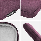 MoKo 12.9 Inch Laptop Sleeve Case Fits iPad Pro 12.9 2021-2018, iPad Pro 12.9 2017/2015, Tab S8+ 12.4", Surface Laptop Go 12.4", Polyester Bag Fit with Apple Pencil and Smart Keyboard, Purple