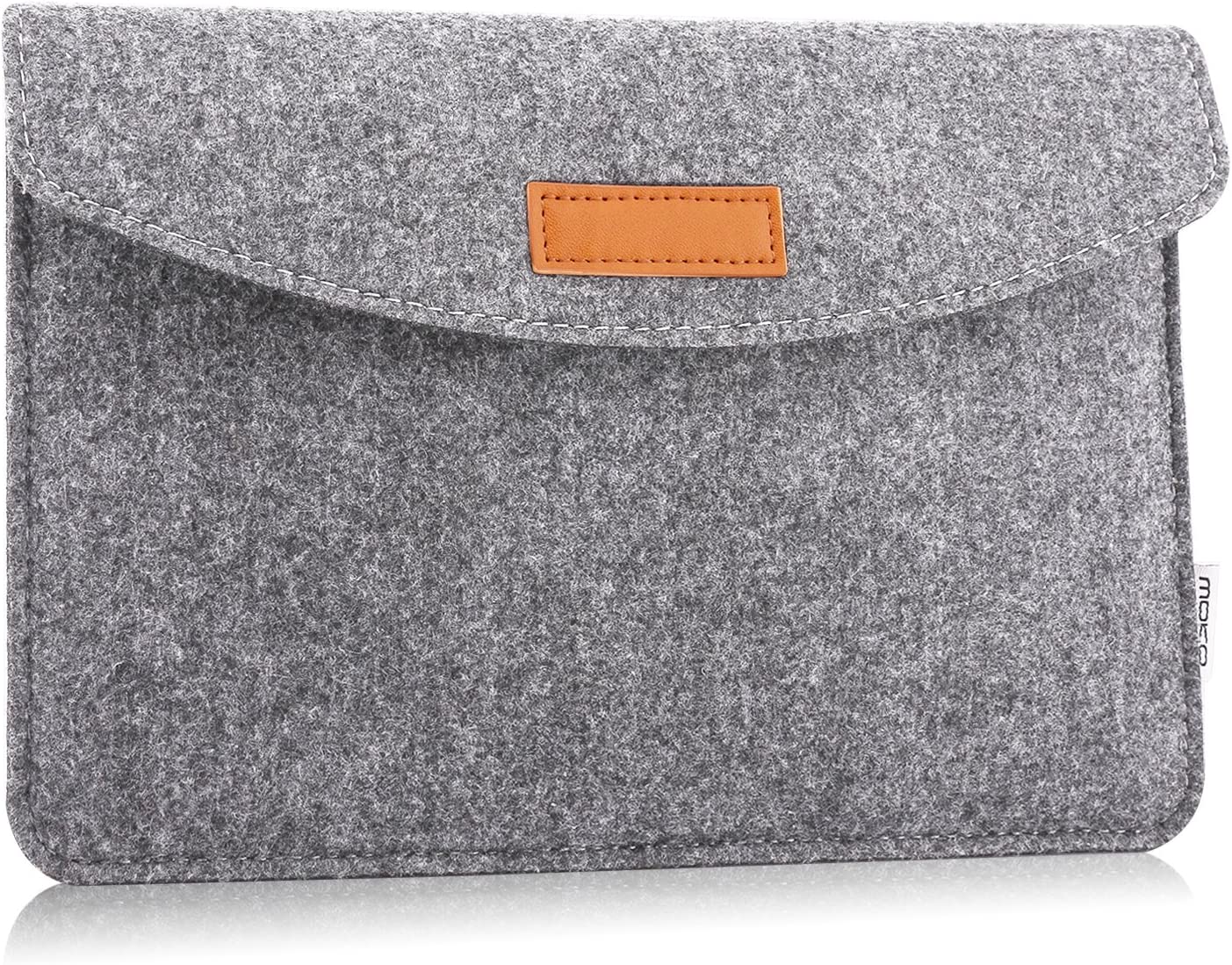 MoKo 9-11 Inch Felt Tablet Sleeve Bag Carrying Case Fits Tab S8 11", iPad Pro 11 2021-2018, iPad 9th 8th 7th Gen 10.2, iPad Air 4 10.9, iPad Air 3 10.5, iPad 9.7, Galaxy Tab A 10.1 - Dark Gray