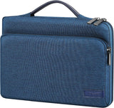 MoKo 9-11 Inch Tablet Sleeve Bag Carrying Case with Retractable Handle Fits iPad air 5 10.9" 2022, iPad Pro 11 2021-2018, iPad 9/8/7th Gen 10.2, Tab A 10.1/Tab S8+ 12.4", Indigo