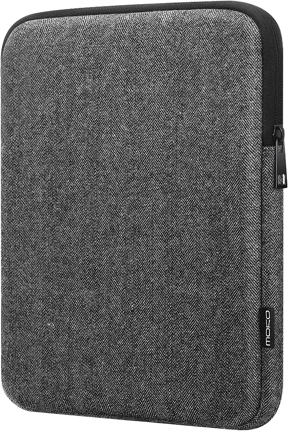 MoKo 12.9 Inch Laptop Sleeve Case Fits iPad Pro 12.9 2021-2018, iPad Pro 12.9 2017/2015, Tab S8+ 12.4", Surface Laptop Go 12.4", Polyester Bag Fit with Apple Pencil and Smart Keyboard, Space Gray