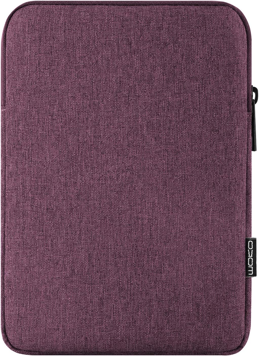 MoKo 12.9 Inch Laptop Sleeve Case Fits iPad Pro 12.9 2021-2018, iPad Pro 12.9 2017/2015, Tab S8+ 12.4", Surface Laptop Go 12.4", Polyester Bag Fit with Apple Pencil and Smart Keyboard, Space Gray