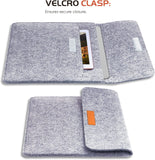 MoKo 13-13.3 Inch Laptop Sleeve Case Fits Tab S8+ 12.4", MacBook Pro M1 Pro/M1 Max 14.2 2021, MacBook Pro 13", iPad Pro 12.9 2021/2020, Computer with Small Felt Accessory Bag, Light Gray