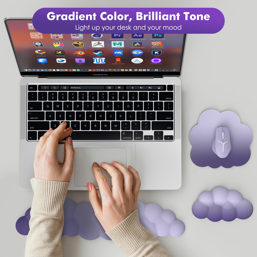 MoKo Cloud Wrist Rest, Ergonomic Cloud Keyboard Wrist Rest with Mouse ...