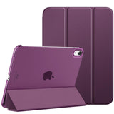 MoKo for iPad 10th Generation Case 2022, Slim Stand Hard PC Translucent Back Shell Smart Cover Case for iPad 10th Gen 10.9 inch 2022, Support Touch ID, Auto Wake/Sleep, Deep Purple