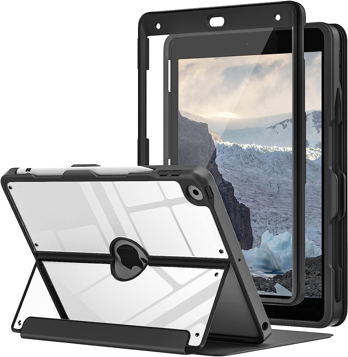 MoKo Hoes compatibel met nieuwe iPad 9e generatie 2021/iPad 8. Generation 10 ,2 2020/iPad 7e generatie, stootvaste beschermhoes met standaard ingebouwde displaybescherming, compatibel met iPad 10,2 MoKo Hoes compatibel met nieuwe iPad 9e generatie 2021/iPad 8. Generation 10 ,2 2020/iPad 7e generatie, stootvaste beschermhoes met standaard ingebouwde displaybescherming, compatibel met iPad 10,2