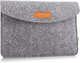 MoKo 9-11 Inch Felt Tablet Sleeve Bag Carrying Case Fits Tab S8 11", iPad Pro 11 inch, iPad 10th Generation 10.9", iPad 9th/8th/7th 10.2", iPad Air 5/4th 10.9", iPad 9.7", Tab A8 10.5" - Light Gray