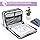 MoKo Zipper Binder, 3 inch 3 Ring Binder with Zipper, 600 Sheet Capacity Oxford Cloth Multi-Pocket School Binder Organizer, Handle and Shoulder Strap Included, Purple & Gray
