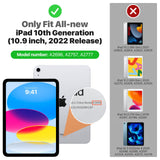 MoKo for iPad 10th Generation Case 2022, Slim Stand Hard PC Translucent Back Shell Smart Cover Case for iPad 10th Gen 10.9 inch 2022, Support Touch ID, Auto Wake/Sleep, Deep Purple