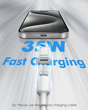 MoKo Lightning Female to USB C Male Adapter, 2 Pack USB-C Male to Lightning Female Adapter for iPhone 15/15 Pro/15 Pro Max/15 Plus, iPad Pro/Air, Support Fast Charging/Data Transfer, Not for Audio/OTG
