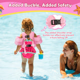 MoKo Toddler Swim Vest - Cute Toddler Floaties with Emergency Whistle for Boys and Girls 13-20-30 lbs Water Wings Arm Band Floaties Swim Training Equipment for Beach Swimming Pool Sea, Unicorn