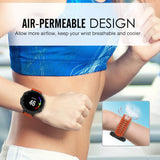 MoKo Armband Kompatibel mit Garmin Forerunner 235/235 Lite/220/230/620/630/735XT, Silikon Ersatz Uhrenarmband Einstellbar Sportarmband Wechselarmband, Orange/Schwarz