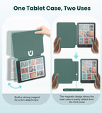 MoKo Detachable Magnetic Case for All-new 7" Kindle Paperwhite 12th Generation 2024 & Kindle Colorsoft 2024/2025,Ultra Clear Back Scratch-Proof Light & Shell Cover with Auto Wake/Sleep, Jade Green