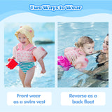 MoKo Swim Arm Band for Kids 20-30-40-50lbs, Toddler Swim Vest Cute Cartoon Swimming Wings Pool Floats Sleeve Children Water Sports Learning Swim Training Equipment, Pink Whale
