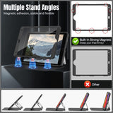 MoKo Case for iPad 9th Generation with Pencil Holder, iPad 8th/7th Gen Case 10.2-inch, Built-in Screen Protector Clear Back, Stain Resistant Multi Angle Viewing Stand, Auto Wake/Sleep, Black