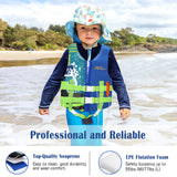 MoKo Swimming Vest for Kids 46-77 lbs, Clearance Children Swim Vests Water Activity Equipment Cute Pattern Watersports Swimming Device for Toddlers Boys Girls, L Size - Indigo