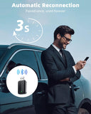MoKo Wireless CarPlay Adapter for Apple iPhone (2025 Upgraded), Mini Car Play Wireless Adapter for iOS 10+ & Cars with Apple CarPlay, Wired Car Play to Wireless, Fast Response Stable Control No Delay
