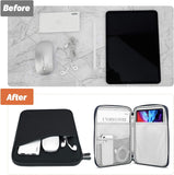 MoKo 9-11 Inch Tablet Sleeve Case,Fits iPad Air 5/4th 10.9,iPad Pro 11 M2 2022-2018,iPad 10th 10.9 2022,Galaxy Tab S9 11,Tab S8/A8/A7 2022,Protective Bag Carrying Case with Pocket, Dark Gray
