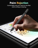 MoKo Pencil for iPad (A16) 11th 10th Gen, Stylus Pen for 2018-2025 Apple iPad 11/10/9/8/7/6/A16, Mini 7/6/5, Air M3/M2 11"/13"/5/4/3, Pro M4 13"/12.9"/11" Tilt Sensitivity, USB-C Fast Charging, Gray