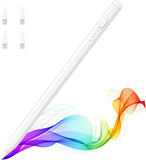 MoKo Stift für iPad (A16) 11. 10. Gen, Stylus Stift für 2018-2025 Apple iPad 11/10/9/8/7/6/A16,Mini 7/6/5,Air M3/M2 11"/13"/5/4/3, Pro M4 13"/12,9"/11" Neigungssensibilität,USB-C Schnellladung, Weiß