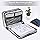 MoKo Zipper Binder, 3 inch 3 Ring Binder with Zipper, 600 Sheet Capacity Multi-Pocket School Binder organizer, Handle and Shoulder Strap Included, Black & Gray