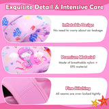 MoKo Toddler Swim Vest - Cute Toddler Floaties with Emergency Whistle for Boys and Girls 22-66 lbs Water Wings Arm Band Floaties Swim Training Equipment for Beach Swimming Pool Sea, Pink Octopus