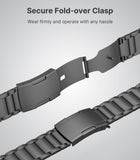 MoKo Titanium Band Compatible with Apple Watch Ultra 3/2/1 49mm,S11/S10 46mm,9/8/7 45mm,SE3/SE2/SE/6/5/4 44mm,3/2/1 42mm,Titanium Replacement Watch Band with Folding Clasp