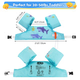 MoKo Swim Arm Band for Kids 20-30-40-50lbs, Clearance Toddler Swim Vest Cute Cartoon Swimming Wings Pool Floats Sleeve Children Water Sports Learning Swim Training Equipment, Blue