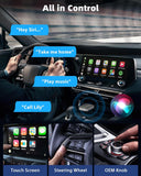 MoKo Wireless CarPlay Adapter for Apple iPhone (2025 Upgraded), Mini Car Play Wireless Adapter for iOS 10+ & Cars with Apple CarPlay, Wired Car Play to Wireless, Fast Response Stable Control No Delay