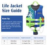 MoKo Swimming Vest for Kids 46-77 lbs, Clearance Children Swim Vests Water Activity Equipment Cute Pattern Watersports Swimming Device for Toddlers Boys Girls, L Size - Indigo