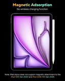 MoKo Stift für iPad (A16) 11. 10. Gen, Stylus Stift für 2018-2025 Apple iPad 11/10/9/8/7/6/A16,Mini 7/6/5,Air M3/M2 11"/13"/5/4/3, Pro M4 13"/12,9"/11" Neigungssensibilität,USB-C Schnellladung, Weiß