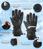 MoKo Wasserdicht Winter Handschuhe Mann Frau, Thermo 3M Thinsulate Handschuh Kalt Wetter, Touchscreen&Anti-Rutsch Griff Ski Handschuh für Snowboarden Radfahren Laufen Wandern Autofahren Outdoor Sport