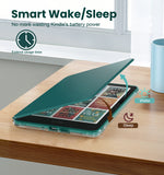 MoKo Detachable Magnetic Case for All-new 7" Kindle Paperwhite 12th Generation 2024 & Kindle Colorsoft 2024/2025,Ultra Clear Back Scratch-Proof Light & Shell Cover with Auto Wake/Sleep, Jade Green