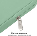MoKo 12.9 Inch Tablet Sleeve Fits 13 Inch New iPad Pro M4 & Air M2 2024,iPad Pro 12.9 M2&M1,Galaxy Tab S8+/S9+ 12.4,Surface Laptop Go,Polyester Bag Fit with Apple Pencil or Smart Keyboard, Bodhi Green