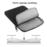 MoKo 9-11 Inch Tablet Sleeve Bag Carrying Case Fits New 11inch iPad Air M3, iPad A16 2025, iPad Pro 11 M4, Air 5/4/3, iPad 10/9/8th Gen, Tab S8/S9 11", Black