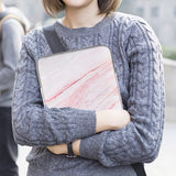 MoKo 9-11 Inch Tablet Sleeve Bag Carrying Case Fits New 11-inch iPad Pro M4/iPad AirM2 2024,iPad Air 5/4/3 10.9"/10.5",iPad Pro 11 M2,iPad 10th 10.9,iPad 9/8th Gen 10.2,Tab S8/S9 11", Pink Gray Marble