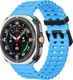 MoKo Bracelet Sport Compatible avec Samsung Galaxy Watch Ultra 47mm (2025/2024) pour Hommes Femmes, Bracelet de Remplacement en Silicone Souple Respirant et Étanche