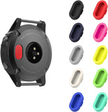 Moko 10-Stück Silikon Staubstecker kompatibel mit Garmin Uhren | Passend für alle Serien Fenix, Forerunner, Instinct, Venu, Vivoactive, Effektiver Ladeanschluss-Staubschutz, Multicolor B