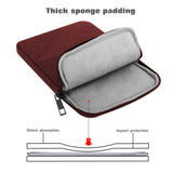 MoKo 9-11 Inch Tablet Sleeve Bag Carrying Case Fits New 11inch iPad Air M3, iPad A16 2025, iPad Pro 11 M4, Air 5/4/3, iPad 10/9/8th Gen, Tab S8/S9 11", Wine Red
