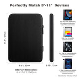 MoKo 9-11 Inch Tablet Sleeve Bag Carrying Case Fits New 11inch iPad Air M3, iPad A16 2025, iPad Pro 11 M4, Air 5/4/3, iPad 10/9/8th Gen, Tab S8/S9 11", Black